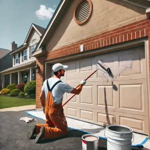 Can you paint a garage door a different color